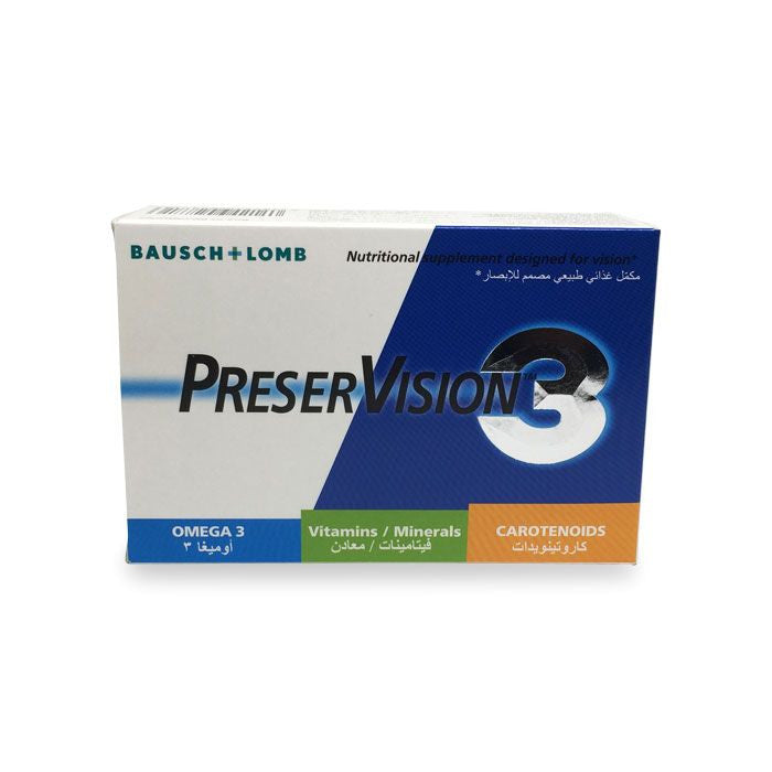PreserVision 3 eye vitamins lutein zeaxanthin omega-3 antioxidant supplement - Health Boutique Jordan
