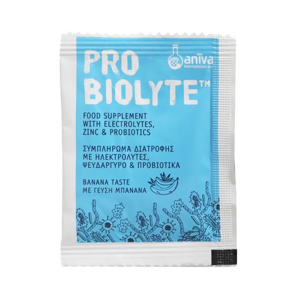 Pro Biolyte sachets 10 probiotic electrolyte zinc glucose banana powder digestive hydration support Health Boutique