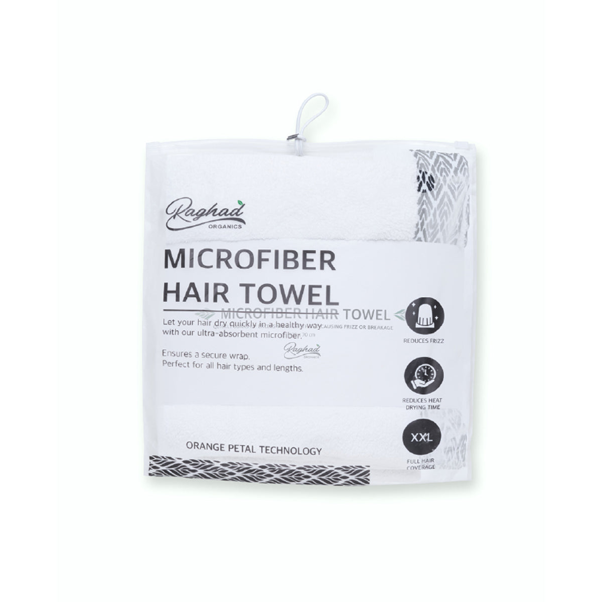 Raghad Organics Orange Petal Hair Towel