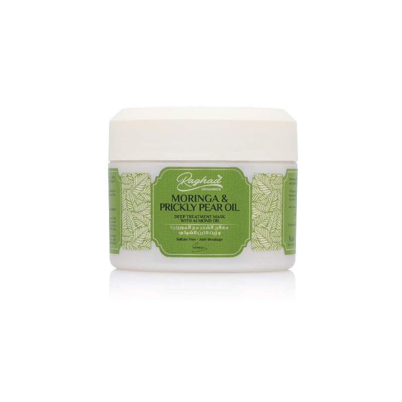 Raghad Organics Moringa and Prickly Pear Treatment 500ml nourishing hair mask for dry damaged hair Health Boutique