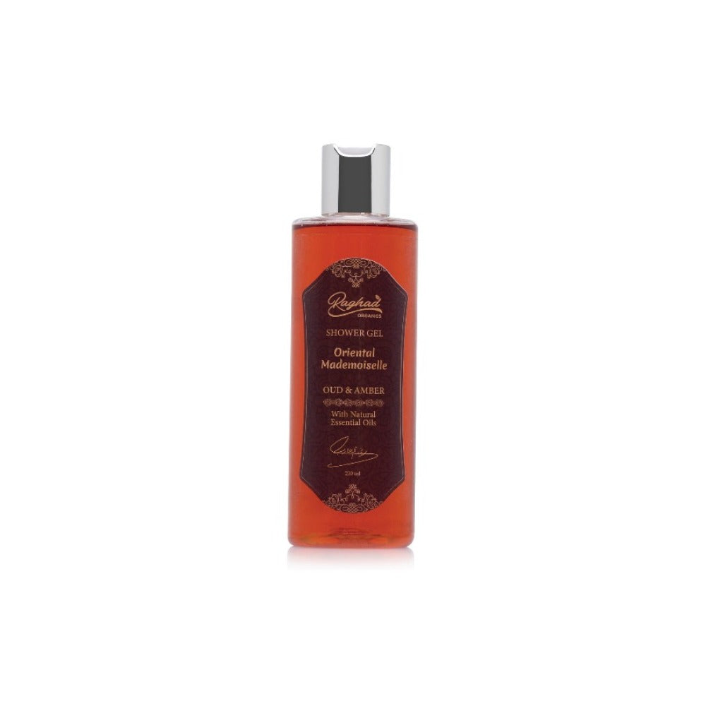 Raghad Organics Oriental Mademoiselle Shower Gel 250ml moisturizing body cleanser with rose extract Health Boutique