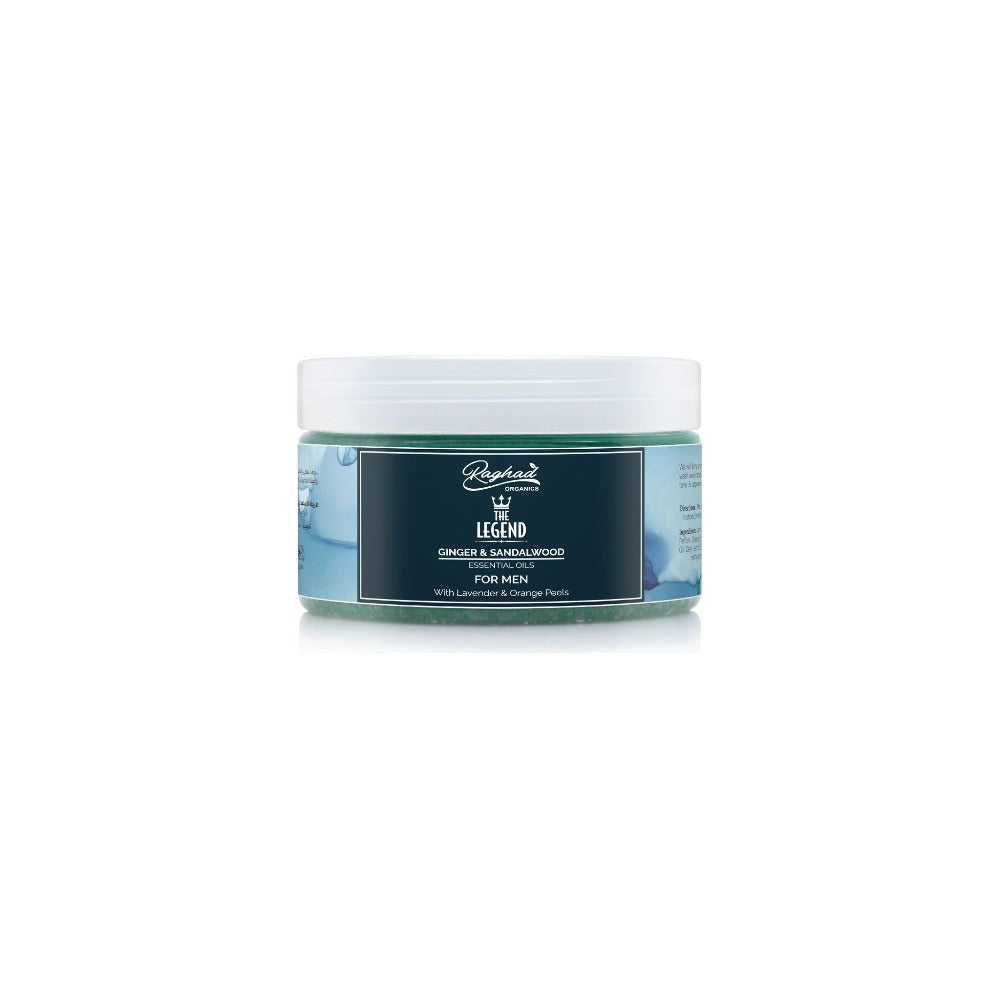 Raghad Organics the Legend Body Scrub for Men 450ml Dead Sea Salt exfoliating body treatment Health Boutique