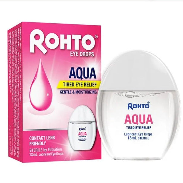 Rohto Aqua eye drops 13 ml refreshing hydrating eye care solution