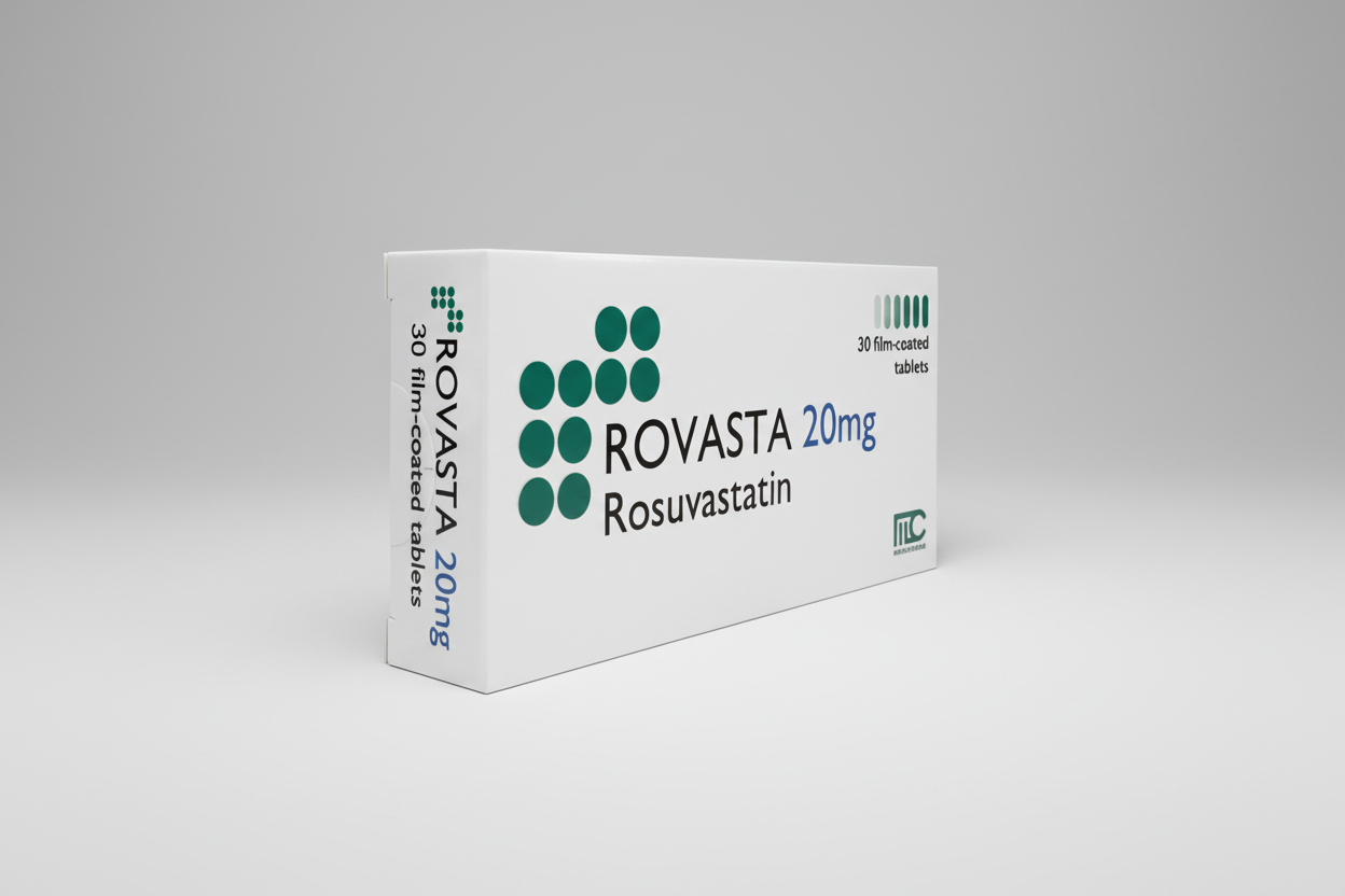 Rovasta 20 mg tablets rosuvastatin cholesterol management statin therapy