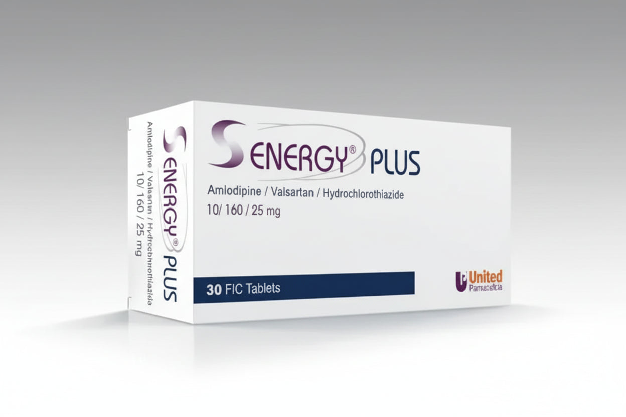 Senergy Plus 10/160/25 mg amlodipine valsartan hydrochlorothiazide 30 tablets for blood pressure control