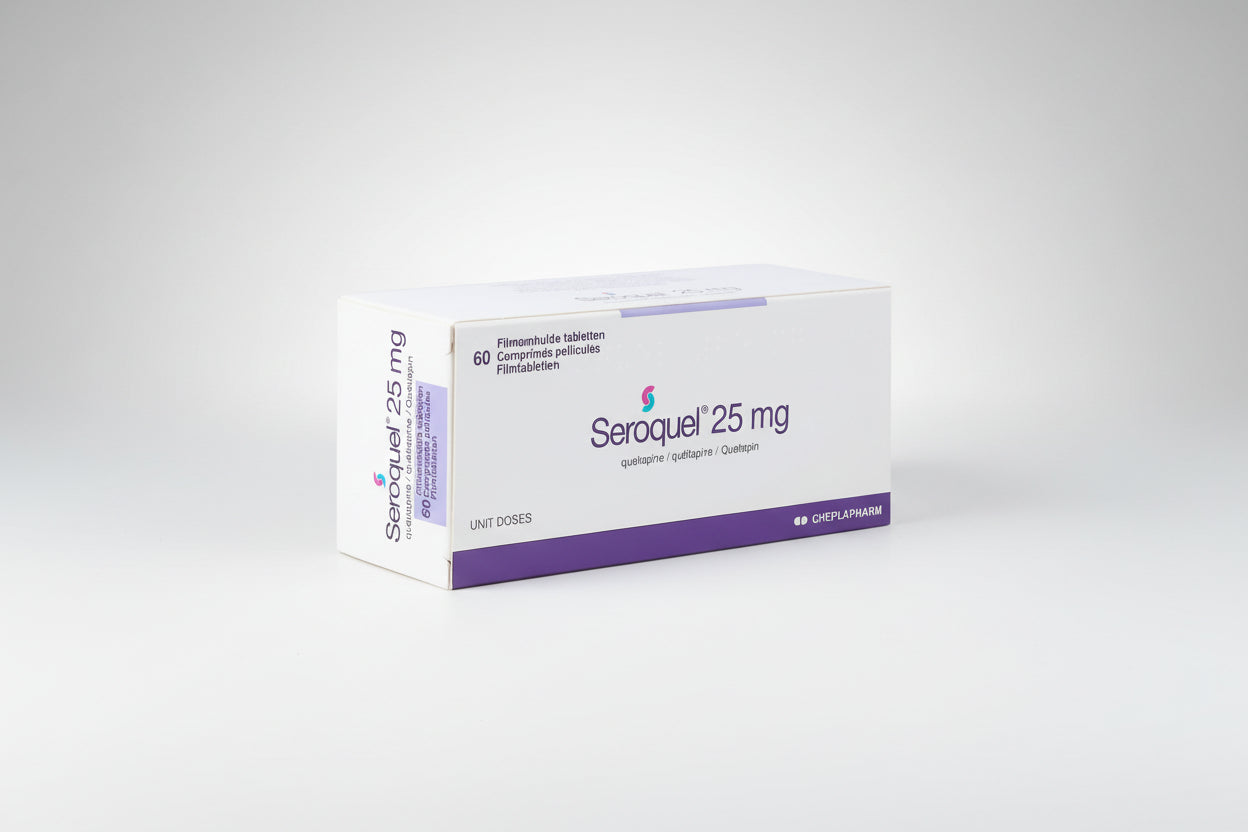 Seroquel 25 mg quetiapine prescription tablets 60