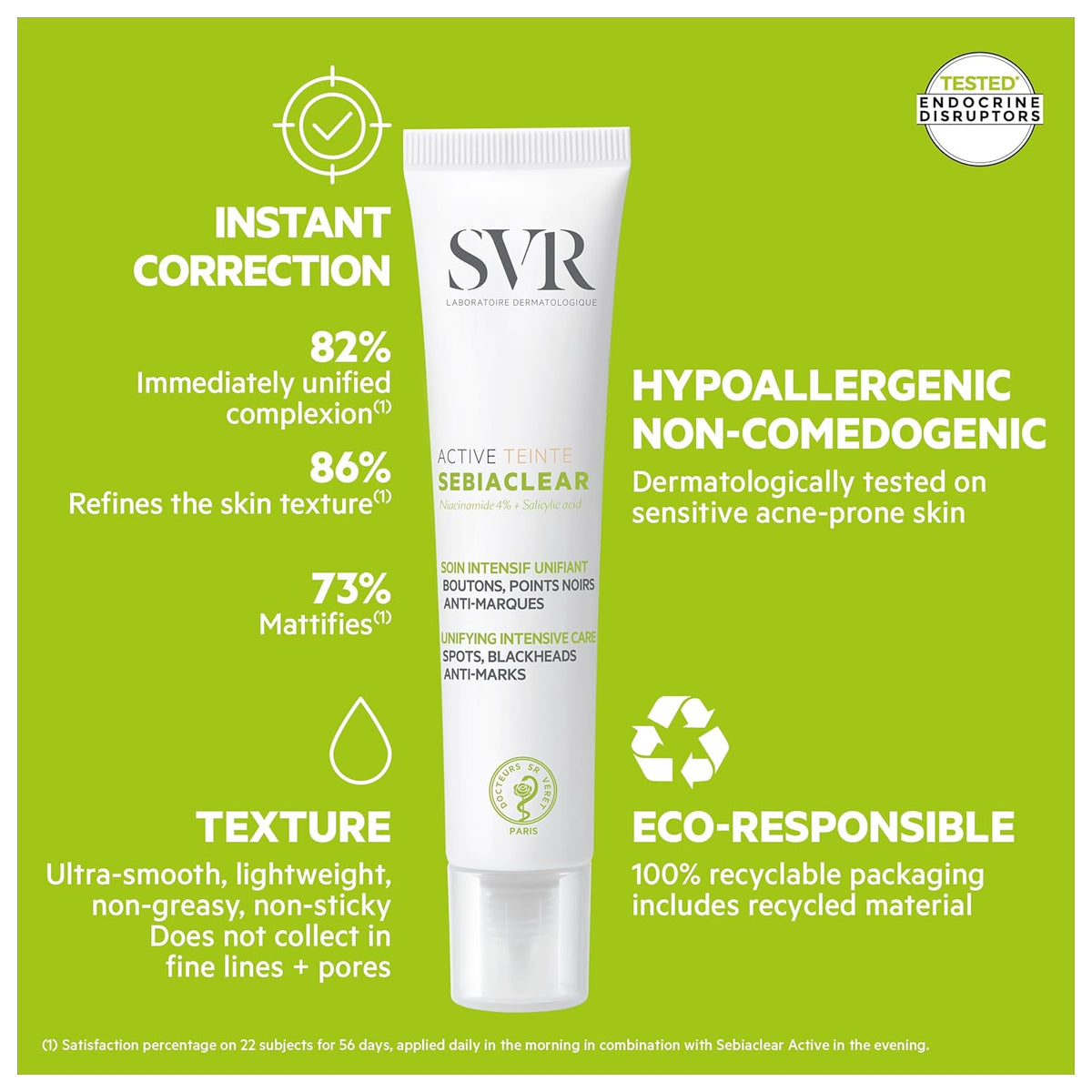 SVR Sebiaclear Active Gel Tinted Niacinamide Salicylic Acid Acne Treatment 40ml Health Boutique