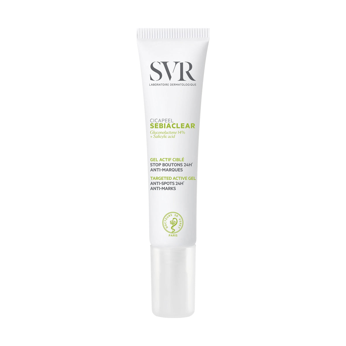 SVR Sebiaclear Cicapeel Gluconolactone Salicylic Acid Acne Spot Treatment Gel 15ml Health Boutique