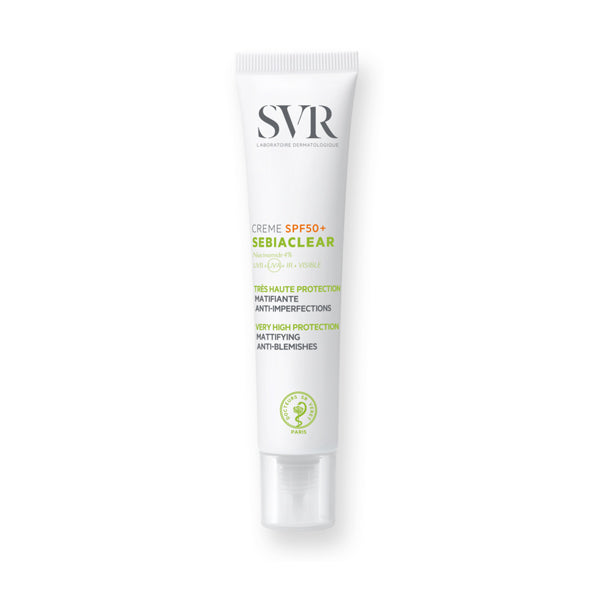 SVR Sebiaclear Creme SPF50 Plus Niacinamide Salicylic Acid Sunscreen 40ml Health Boutique