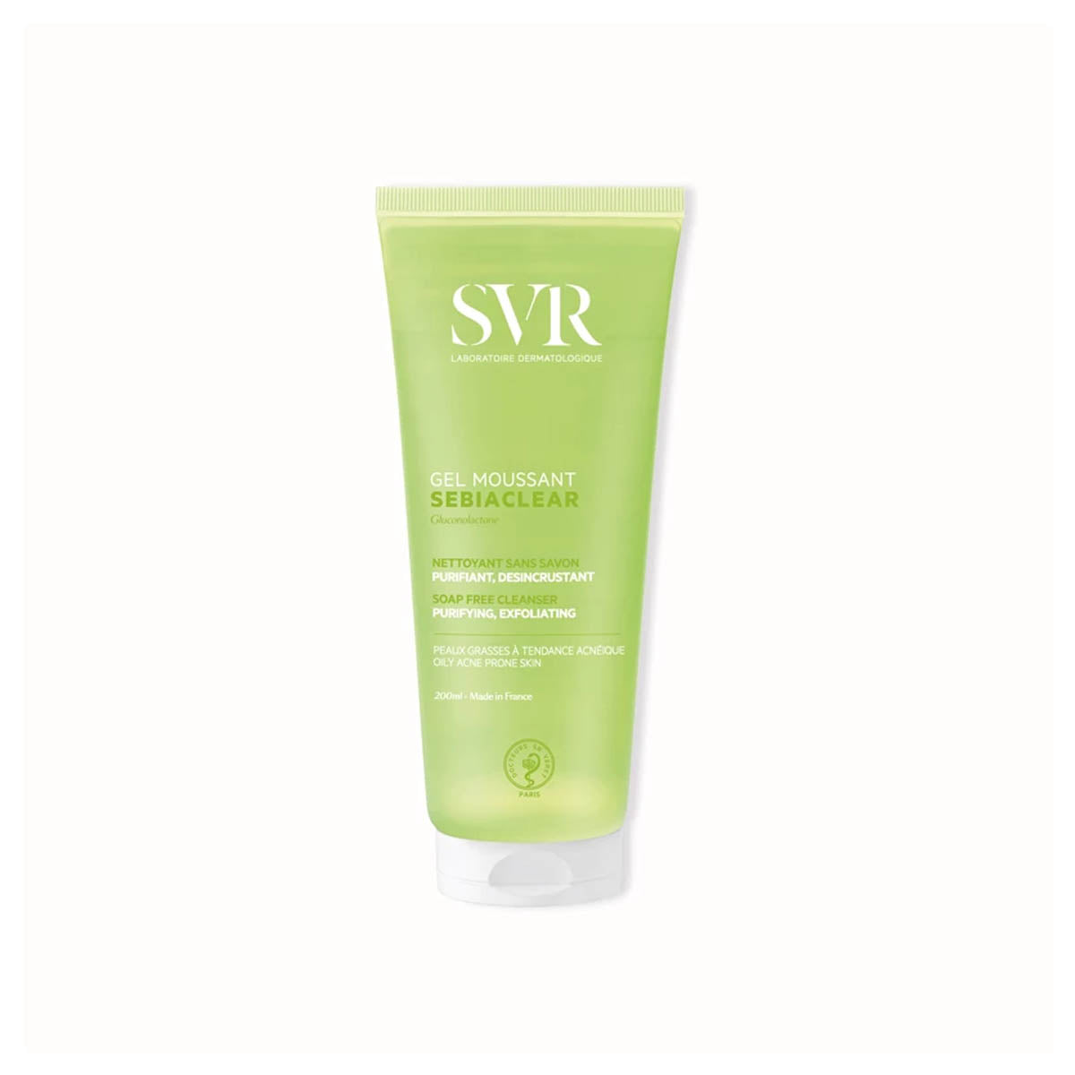 SVR Sebiaclear Gel Moussant Gluconolactone 4 Percent Salicylic Acid Foaming Cleanser 200ml Health Boutique