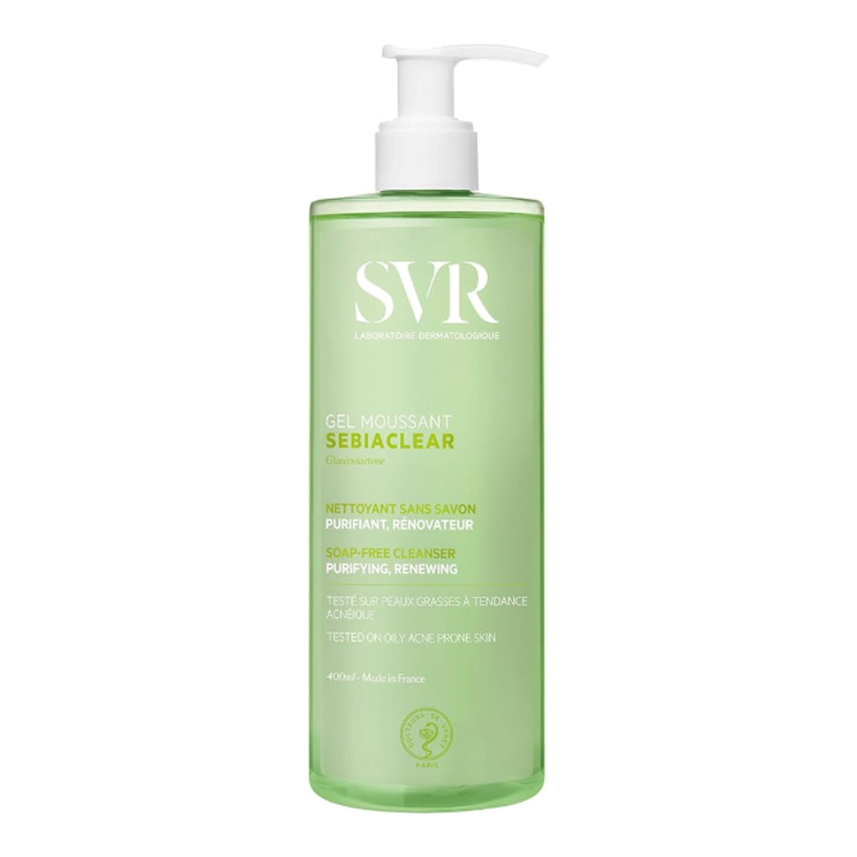 SVR Sebiaclear Gel Moussant Salicylic Acid Gluconolactone 4 Percent Foaming Cleanser 400ml Health Boutique