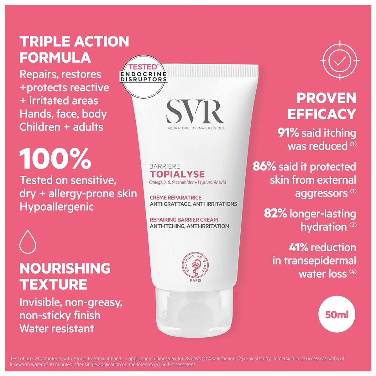 SVR Topialyse Barriere Cream Omegas 3 6 9 Hyaluronic Acid Very Dry Skin 50ml Health Boutique