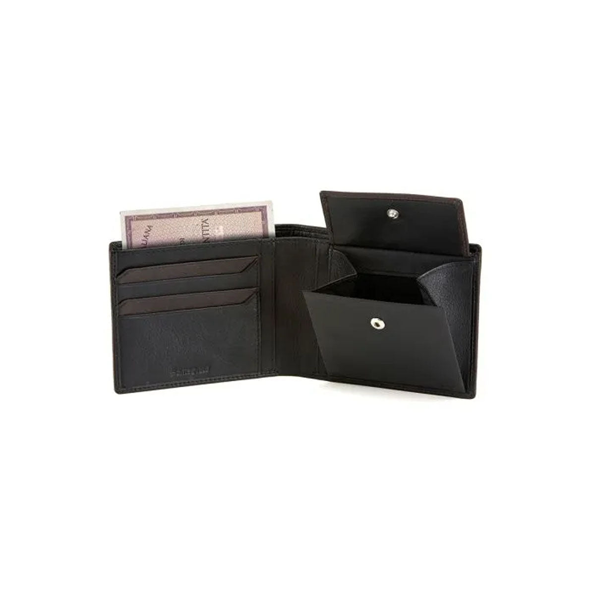 Samsonite NYX 3 SLG 015 Men's Slim Leather Bifold Wallet - Black