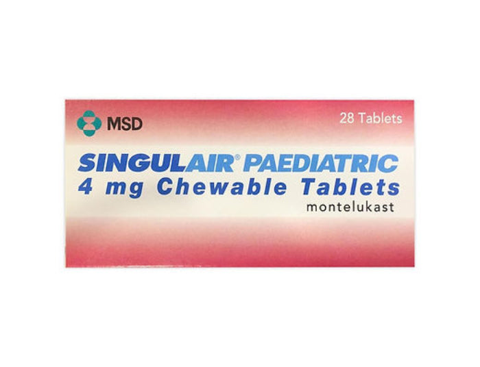 Singulair 4 mg chewable tablets montelukast pediatric asthma and allergy treatment medication