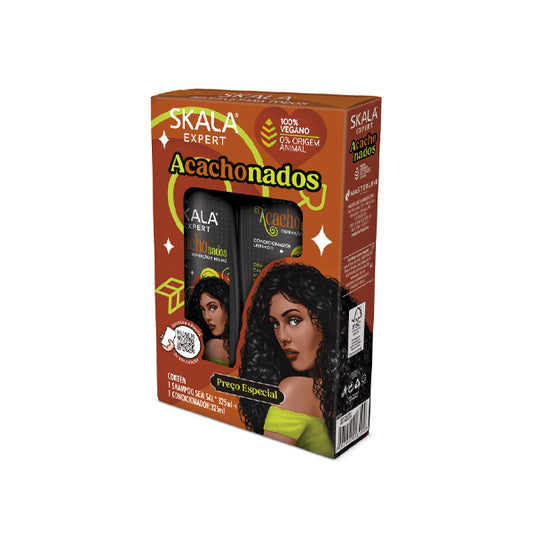 Skala Acachonados Shampoo & Conditioner Set 325 ml – vegan anti‑frizz curl care duo for defined, hydrated curly hair