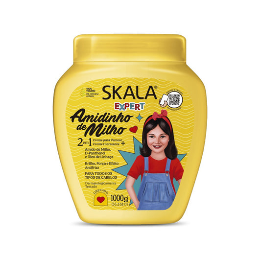 Skala Amido de Milho Kids Hair Conditioning Cream 1000g – Vegan Hair Mask for Curly Children’s Hair – Health Boutique JO