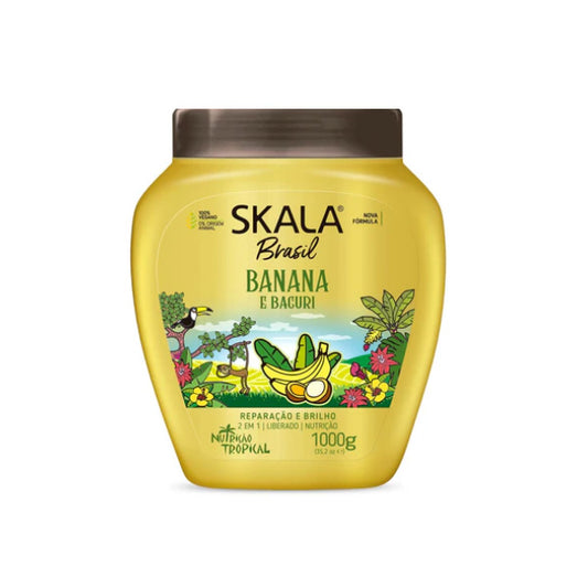 Skala Brasil Banana Hair Conditioning Cream 1000g – Vegan Deep Hair Repair – Health Boutique JO