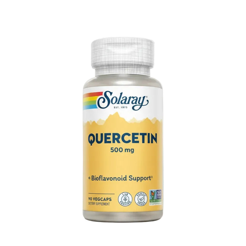 Solaray Quercetin 500mg capsules – antioxidant and immune support flavonoid supplement- HEALTH BOUTIQUE Jordan