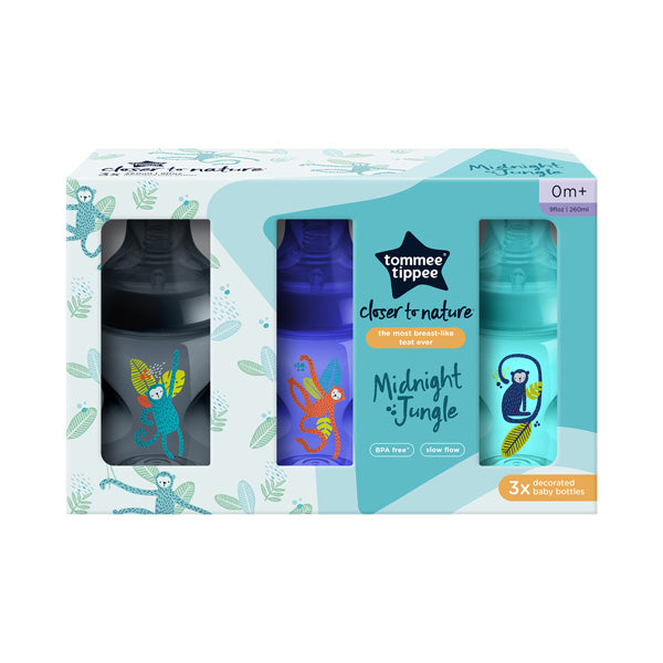 Tommee Tippee Closer To Nature Midnight Jungle Kit Blue 260ml