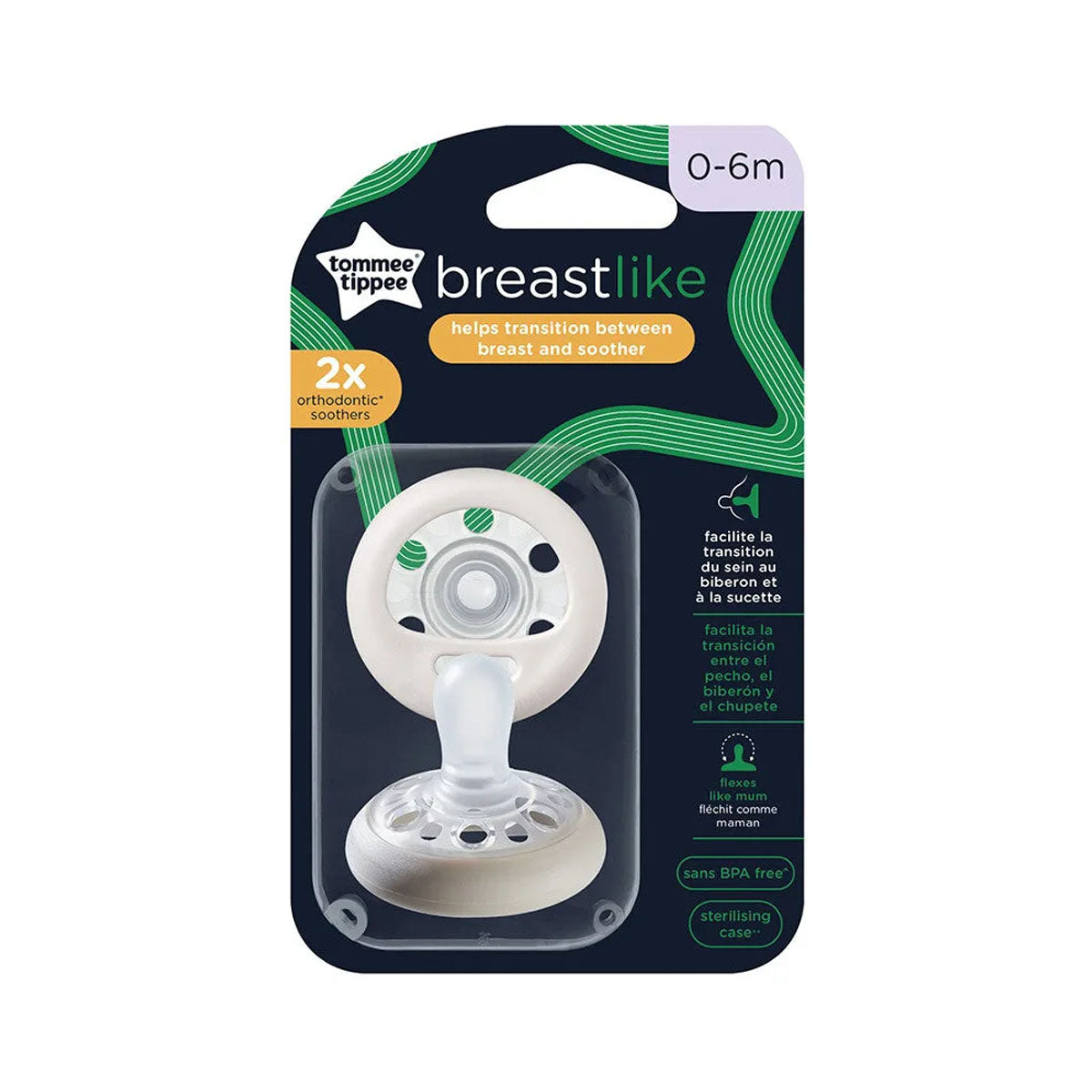 Tommee Tippee Breast Like Soothers (6-18m)