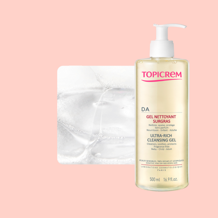 Topicrem DA Ultra Rich Cleansing Gel 500ml gentle body cleanser dry skin Health Boutique