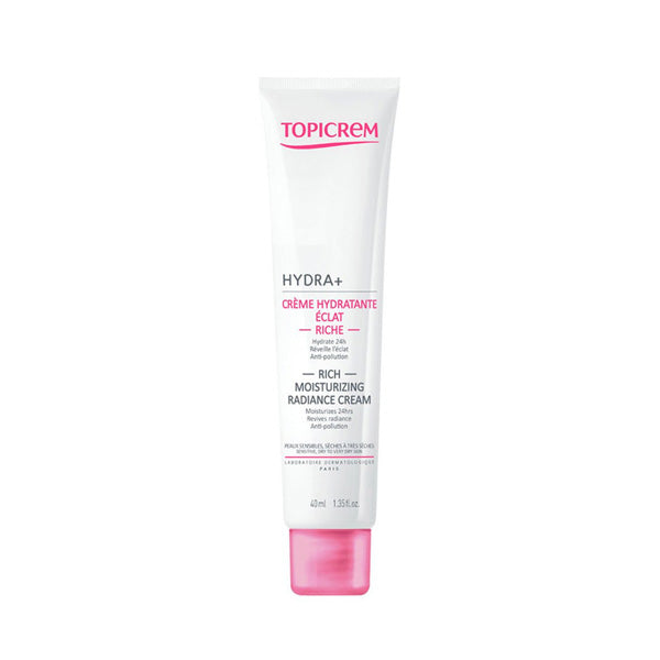 Topicrem Hydra Plus Rich Moisturizing Radiance Cream 40ml hydrating face cream Health Boutique