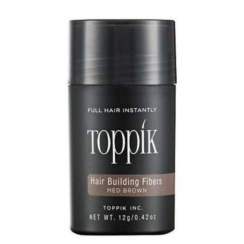 Toppik Hair Building Fibers Medium Brown 12g instant fuller hair for thinning hair Health Boutique