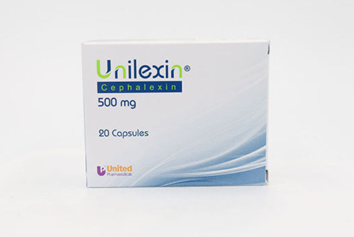 Unilexin 500 mg cephalexin 20 capsules antibiotic for bacterial infection treatment