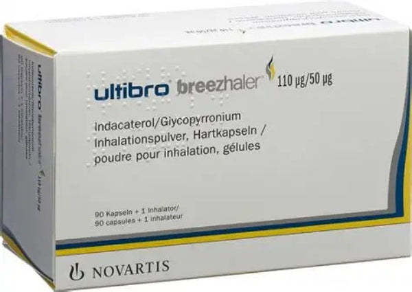 Ultibro Breezhaler inhaler indacaterol glycopyrronium COPD maintenance therapy