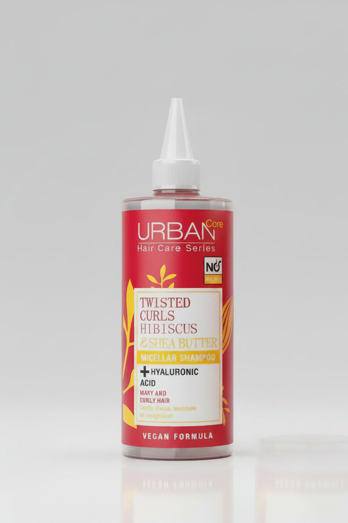 Urban Care Twisted Curls Hibiscus & Shea Butter Micellar Shampoo 250ml for dry frizzy curly hair with hyaluronic acid – Health Boutique