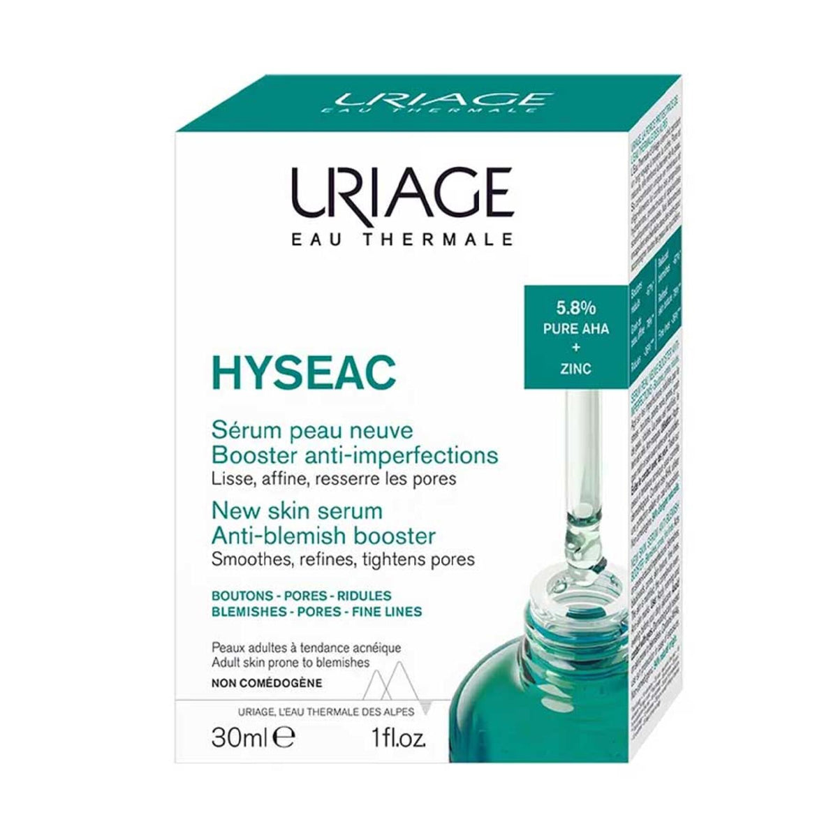 Uriage Hyséac New Skin Serum Booster Anti-Imperfection 30ml exfoliating serum for blemish-prone skin Health Boutique