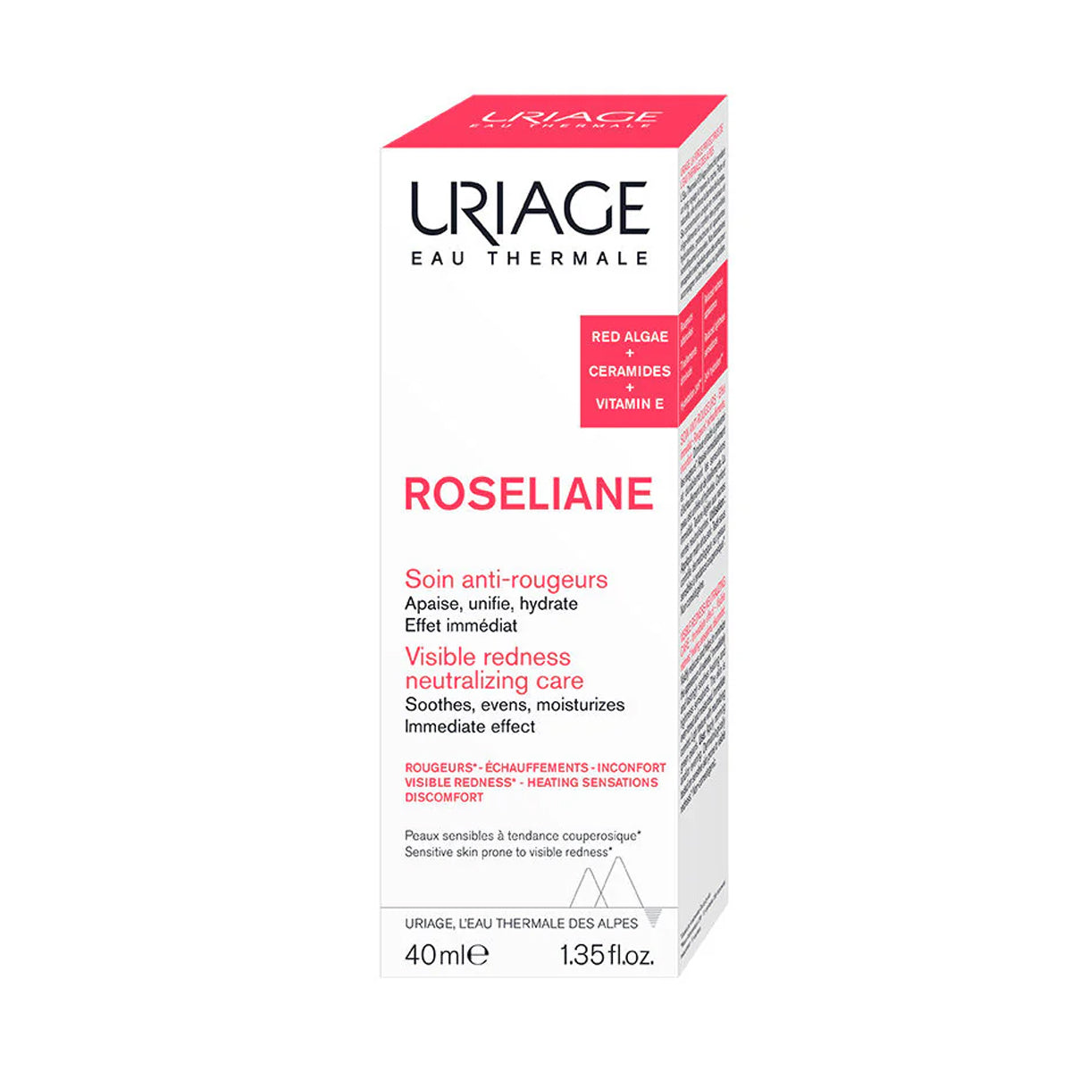 Uriage Roséliane Visible Redness Neutralizing Care Cream 40ml anti redness soothing cream for sensitive skin Health Boutique