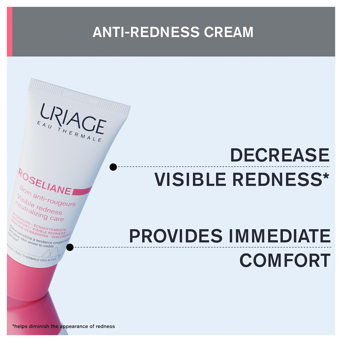 Uriage Roséliane Visible Redness Neutralizing Care Cream 40ml anti redness soothing cream for sensitive skin Health Boutique