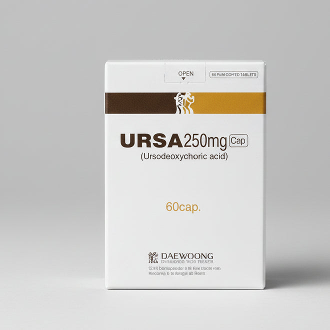 Ursa 250 mg ursodeoxycholic acid capsules 60 for bile acid therapy