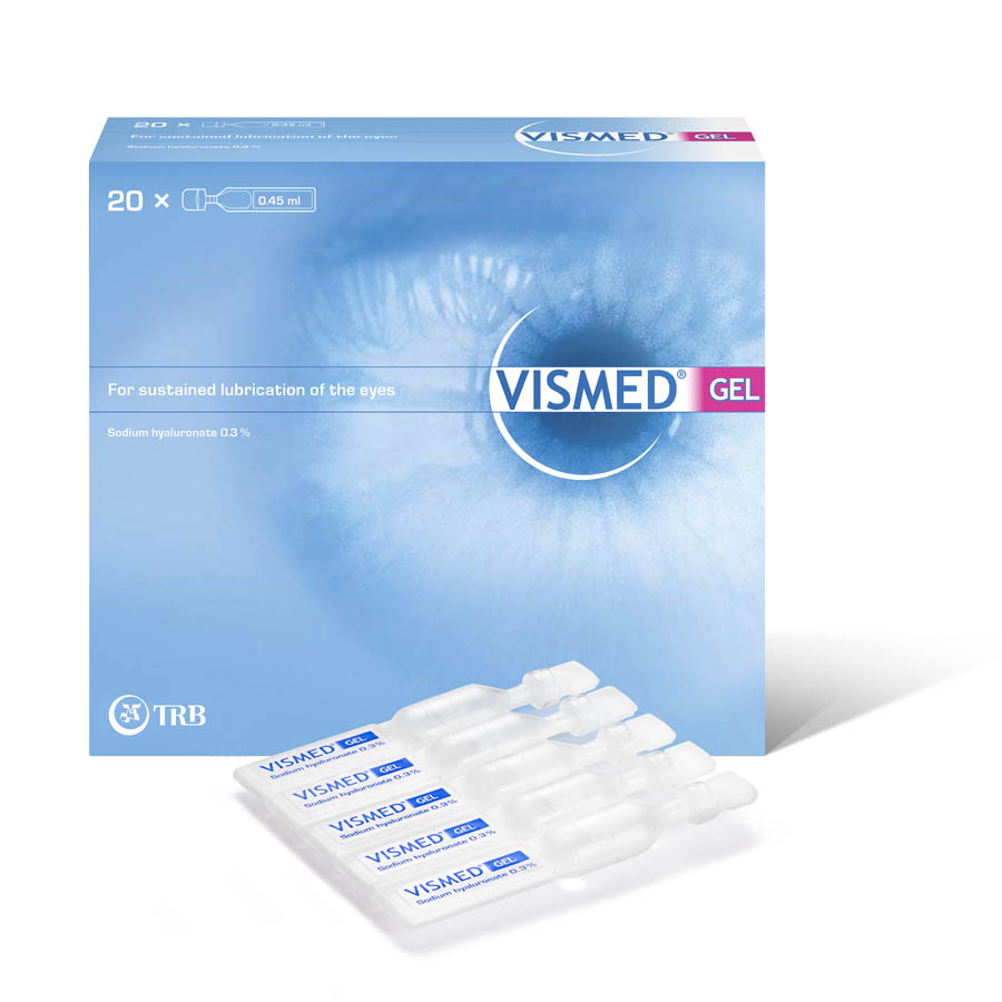 Vismed Gel 0.3% sodium hyaluronate preservative-free SDU eye drops 20 x 0.45 ml