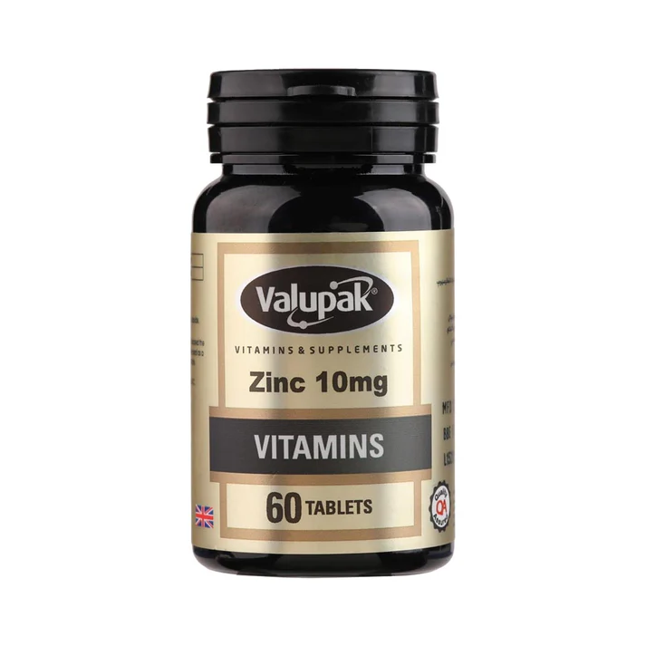 Valupak Zinc 10mg immune support 60 capsules Health Boutique