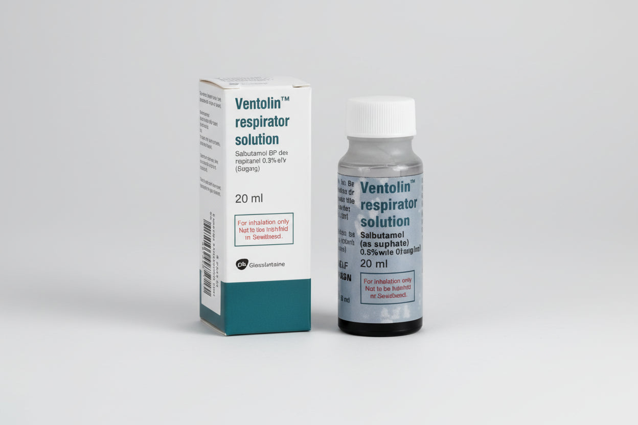 Ventolin respiratory solution 20 ml salbutamol nebulizer asthma treatment solution