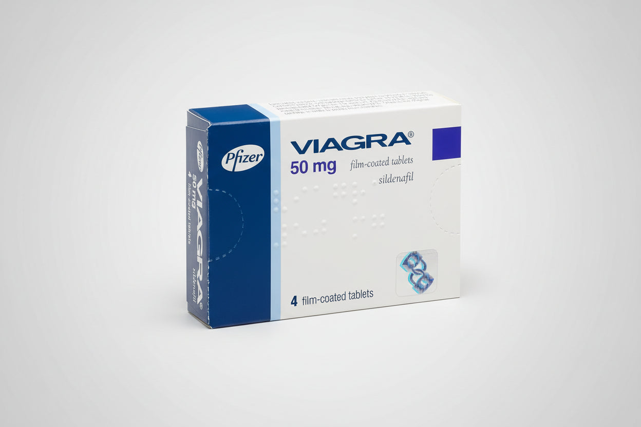Viagra sildenafil citrate 50mg tablets 4 erectile dysfunction treatment male performance blood flow medication Health Boutique