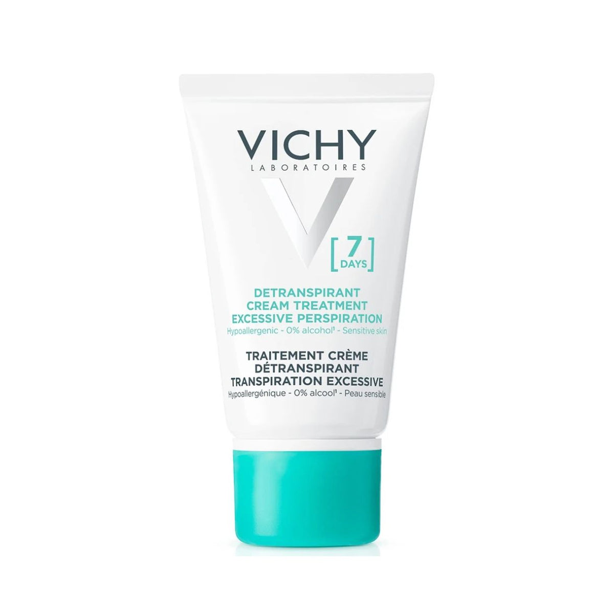 Vichy 7 days anti perspirant treatment cream 30ml aluminum chlorohydrate thermal water sweat control long lasting deodorant Vichy Health Boutique