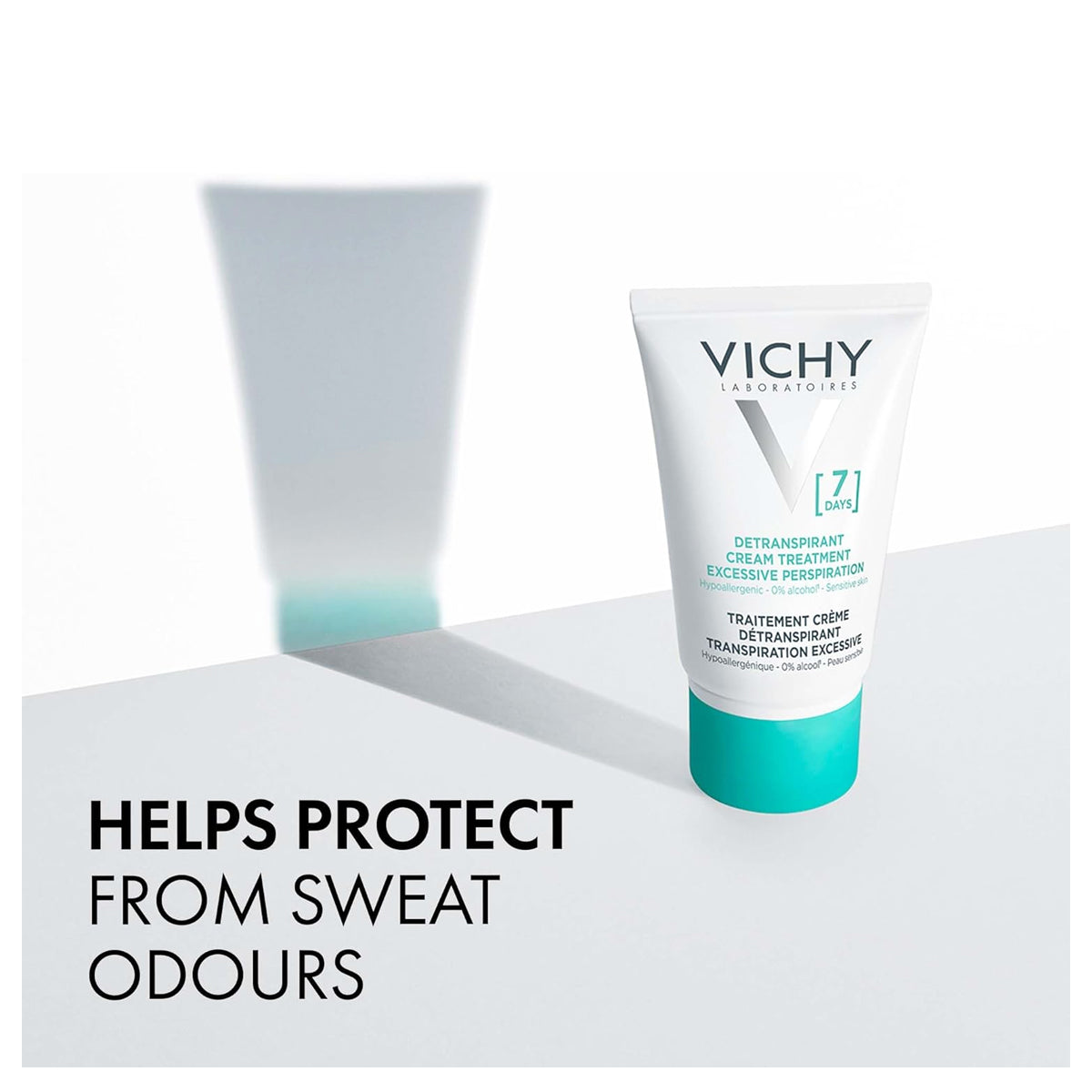 Vichy 7 days anti perspirant treatment cream 30ml aluminum chlorohydrate thermal water sweat control long lasting deodorant Vichy Health Boutique