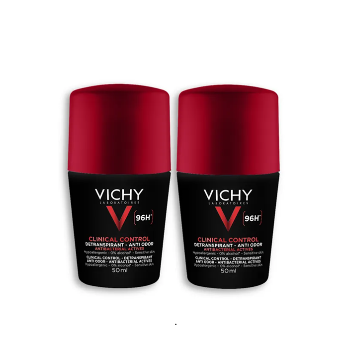 Vichy Clinical Control 96H Antibacterial Deodorant Roll-On For Men 50ml Zinc PCA Health Boutique