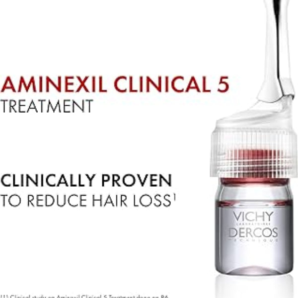 Vichy Dercos Aminexil Clinical 5 Anti Hair Fall Treatment Men Aminexil Caffeine Arginine 21 Doses Health Boutique
