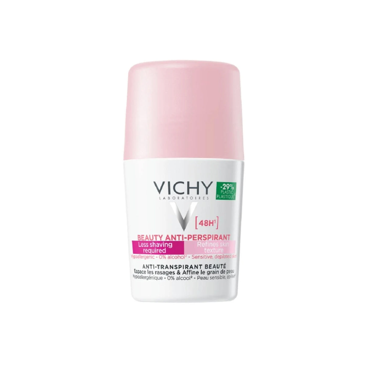 Vichy Ideal Finish 48h roll on anti perspirant deodorant aluminum chlorohydrate brightening underarm care Vichy Volcanic Water Health Boutique