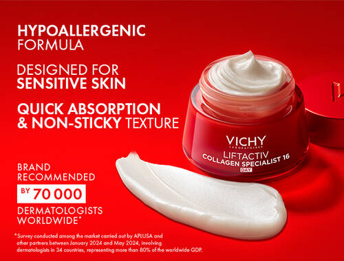 Vichy Liftactiv Collagen Specialist Day Cream Peptides Vitamin C Anti Aging Moisturizer 50ml Health Boutique
