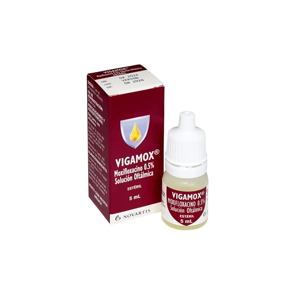 Vigamox 0.5% eye drops moxifloxacin ophthalmic solution for bacterial eye infection