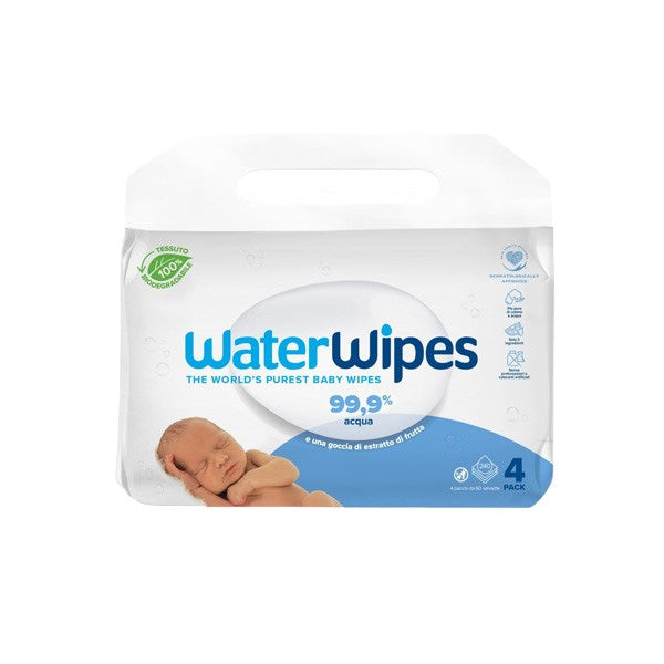 WaterWipes Value Pack 240 wipes – 99.9% water unscented biodegradable baby wipes for sensitive & newborn skin- health boutique Jordan