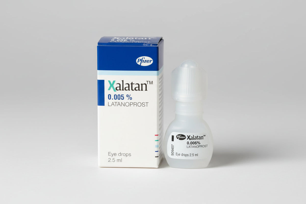 Xalatan eye drops 50 mcg/ml 2.5 ml latanoprost glaucoma treatment