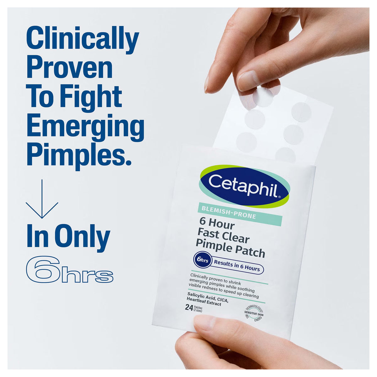 Cetaphil Gentle Clear Hydrocolloid Pimple Patches for Acne Treatment - 24 Count