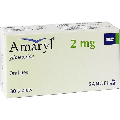 Amaryl 2mg Tablet 30 glimepiride oral medicine for type 2 diabetes blood sugar support