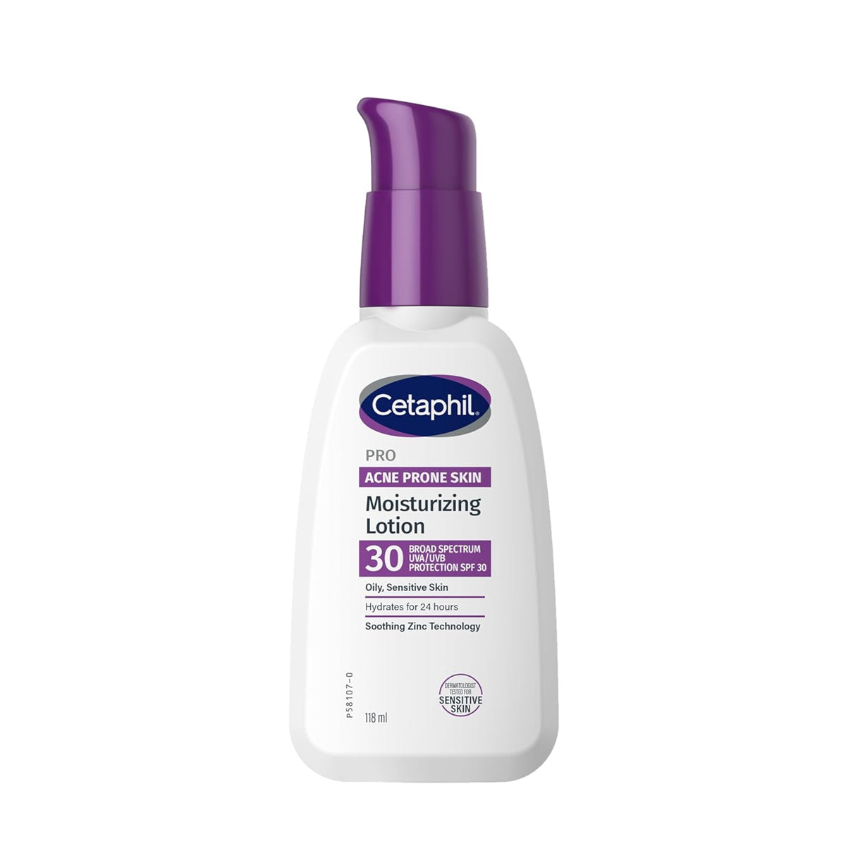 Cetaphil Pro Oil-Free Acne-Prone Skin Moisturizing Lotion 118ml for Hydration and Blemish Control